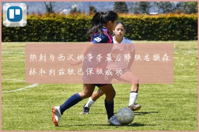 热刺与西汉姆争夺最后降级名额森林和利兹联已保级成功